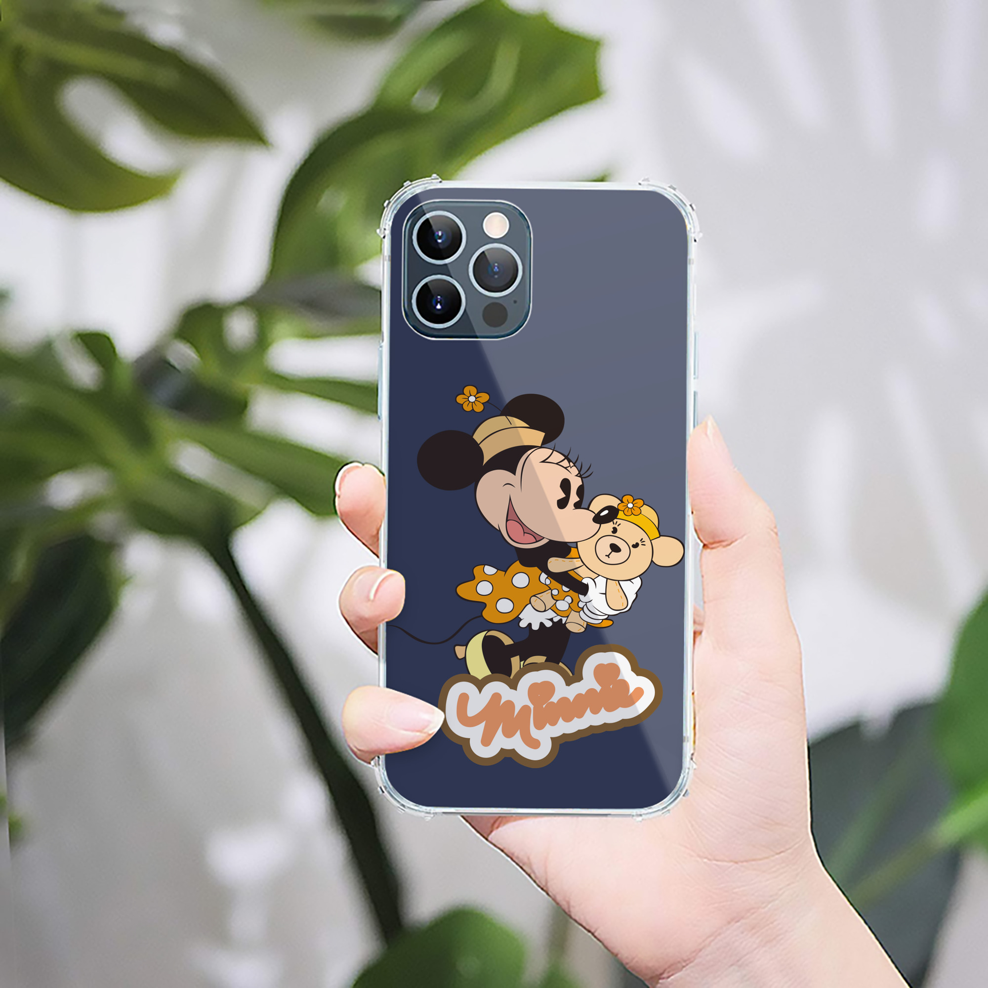 （画像用） ミッキーマウス Mickey Mouse 【iPhone 12シリーズ対応】透明スマホケース（クリアソフトケース）